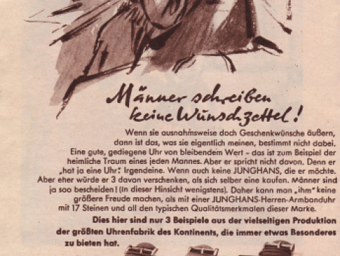 Junghans-Zeitscrhiften-Werbung-Männer-schreiben-keine-Wunschzettel.png